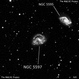 NGC 5597 - спиральная галактика с баром. Описание NGC 5597:, Галактика в созвездии Весы