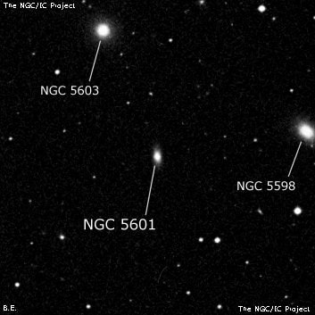 NGC 5601 - галактика. Описание NGC 5601:, Галактика в созвездии Волопас