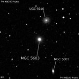 NGC 5603 - линзовидная галактика. Описание NGC 5603:, Галактика в созвездии Волопас