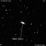 NGC 5611 - линзовидная галактика. Описание NGC 5611:, Галактика в созвездии Волопас