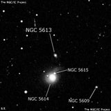 NGC 5613 - спиральная галактика с баром. Описание NGC 5613:, Галактика в созвездии Волопас