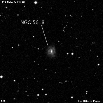 NGC 5618 - спиральная галактика с баром. Описание NGC 5618:, Галактика в созвездии Дева