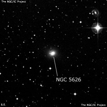 NGC 5626 - линзовидная галактика. Описание NGC 5626:, Галактика в созвездии Гидра