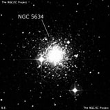 NGC 5634 - шаровое скопление звёзд. Описание NGC 5634:, Шаровое скопление в созвездии Дева