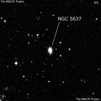 NGC 5637 - галактика. Описание NGC 5637:, Галактика в созвездии Волопас