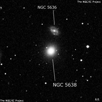 NGC 5638 - эллиптическая галактика. Описание NGC 5638:, Галактика в созвездии Дева