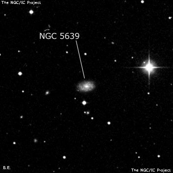 NGC 5639 - спиральная галактика. Описание NGC 5639:, Галактика в созвездии Волопас