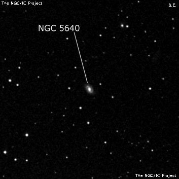 NGC 5640 - спиральная галактика. Описание NGC 5640:, Галактика в созвездии Жираф