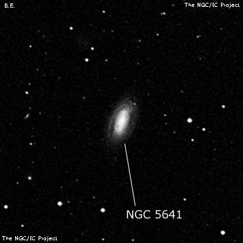 NGC 5641 - спиральная галактика с баром. Описание NGC 5641:, Галактика в созвездии Волопас