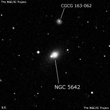 NGC 5642 - эллиптическая галактика. Описание NGC 5642:, Галактика в созвездии Волопас