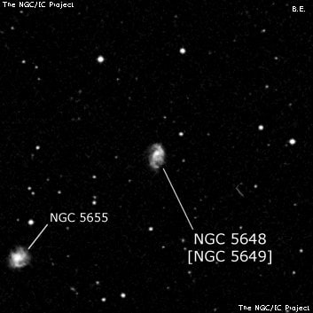 NGC 5648 - галактика. Описание NGC 5648:, Объект глубокого космоса в созвездии Волопас
