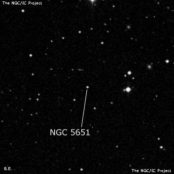 NGC 5651 - одиночная звезда. Описание NGC 5651:, Галактика в созвездии Дева