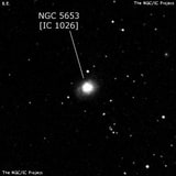 NGC 5653 - спиральная галактика. Описание NGC 5653:, Галактика в созвездии Волопас