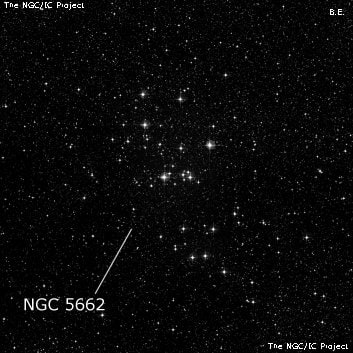NGC 5662 - рассеянное скопление звёзд. Описание NGC 5662:, Рассеянное скопление в созвездии Центавр