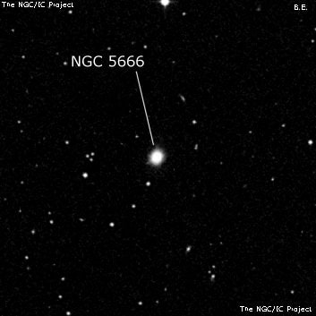 NGC 5666 - галактика. Описание NGC 5666:, Галактика в созвездии Волопас