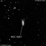 NGC 5667 - спиральная галактика с баром. Описание NGC 5667:, Галактика в созвездии Дракон