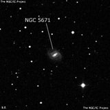 NGC 5671 - спиральная галактика с баром. Описание NGC 5671:, Галактика в созвездии Малая Медведица