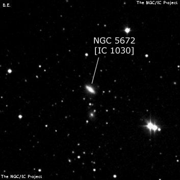 NGC 5672 - спиральная галактика. Описание NGC 5672:, Галактика в созвездии Волопас