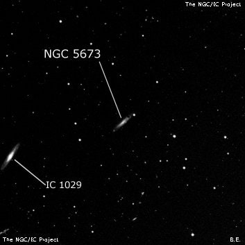 NGC 5673 - спиральная галактика с баром. Описание NGC 5673:, Галактика в созвездии Волопас