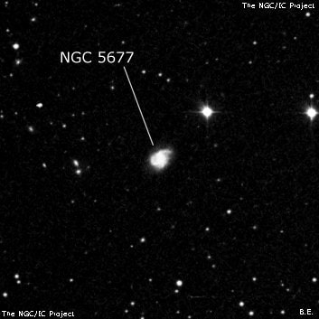 NGC 5677 - галактика. Описание NGC 5677:, Галактика в созвездии Волопас