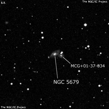 NGC 5679 - спиральная галактика. Описание NGC 5679:, Галактика в созвездии Дева