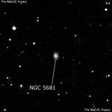 NGC 5681 - спиральная галактика. Описание NGC 5681:, Галактика в созвездии Волопас
