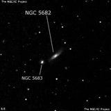NGC 5682 - спиральная галактика с баром. Описание NGC 5682:, Галактика в созвездии Волопас