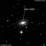 NGC 5687 - галактика. Описание NGC 5687:, Галактика в созвездии Волопас