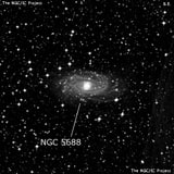 NGC 5688 - спиральная галактика с баром. Описание NGC 5688:, Галактика в созвездии Волк