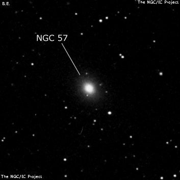 NGC 57 - эллиптическая галактика. Описание NGC 57:, Галактика в созвездии Рыбы