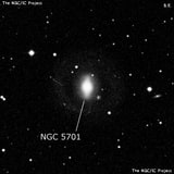 NGC 5701 - спиральная галактика с баром. Описание NGC 5701:, Галактика в созвездии Дева