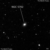NGC 5702 - линзовидная галактика. Описание NGC 5702:, Галактика в созвездии Волопас