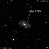 NGC 5705 - спиральная галактика с баром. Описание NGC 5705:, Галактика в созвездии Дева