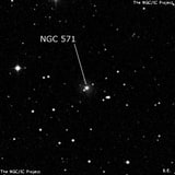 NGC 571 - галактика. Описание NGC 571:, Галактика в созвездии Рыбы
