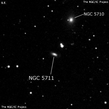NGC 5711 - спиральная галактика с баром. Описание NGC 5711:, Галактика в созвездии Волопас