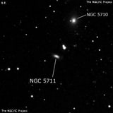 NGC 5711 - спиральная галактика с баром. Описание NGC 5711:, Галактика в созвездии Волопас