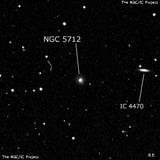 NGC 5712 - галактика. Описание NGC 5712:, Галактика в созвездии Малая Медведица