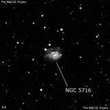 NGC 5716 - спиральная галактика с баром. Описание NGC 5716:, Галактика в созвездии Весы