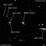 NGC 5717 - спиральная галактика. Описание NGC 5717:, Галактика в созвездии Волопас