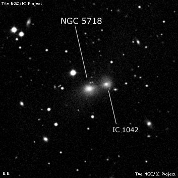 NGC 5718 - галактика. Описание NGC 5718:, Галактика в созвездии Дева