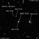 NGC 5721 - линзовидная галактика. Описание NGC 5721:, Галактика в созвездии Волопас