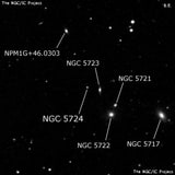 NGC 5724 - одиночная звезда. Описание NGC 5724:, Двойная звезда в созвездии Волопас