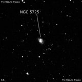 NGC 5725 - спиральная галактика с баром. Описание NGC 5725:, Галактика в созвездии Дева
