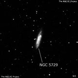 NGC 5729 - спиральная галактика. Описание NGC 5729:, Галактика в созвездии Весы