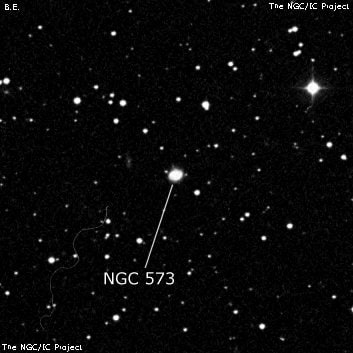 NGC 573 - галактика. Описание NGC 573:, Галактика в созвездии Андромеда