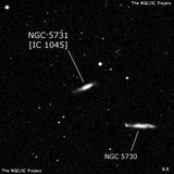 NGC 5731 - галактика. Описание NGC 5731:, Галактика в созвездии Волопас
