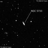 NGC 5733 - спиральная галактика. Описание NGC 5733:, Галактика в созвездии Дева