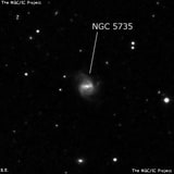 NGC 5735 - спиральная галактика с баром. Описание NGC 5735:, Галактика в созвездии Волопас