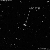 NGC 5738 - линзовидная галактика. Описание NGC 5738:, Галактика в созвездии Дева