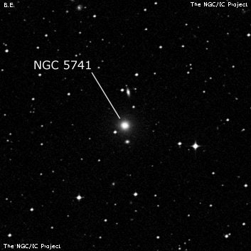 NGC 5741 - эллиптическая галактика. Описание NGC 5741:, Галактика в созвездии Весы